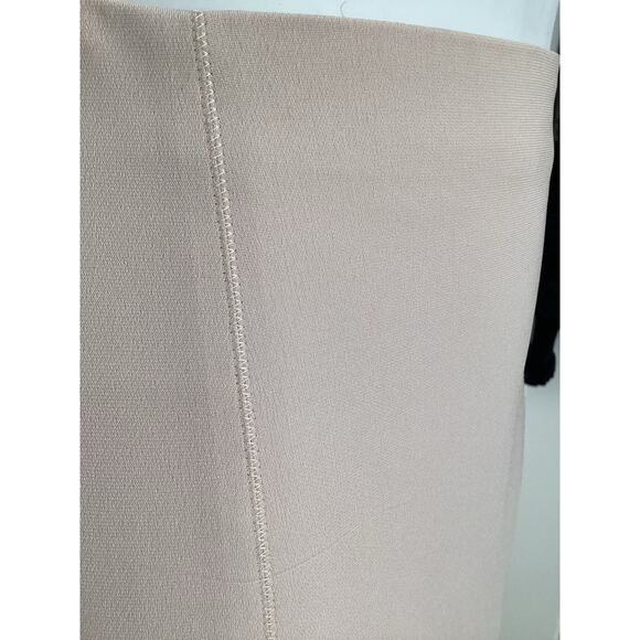 Max Mara Gorgeous Cream Ivory Crepe Stretch Classic Career Pencil Skirt 12  M - Picture 6 of 6